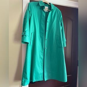 Vintage Aqua 12P London Fog Trench Coat